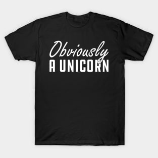 Obviously Unicorn w T-Shirt